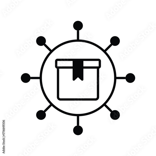 Product icon with white background vector stock illustration