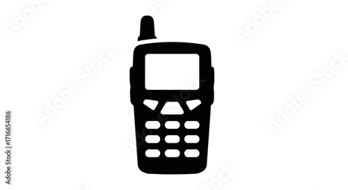 Stay connected with this simple walkie-talkie icon, perfect for communication, safety, and emergency services themes in your designs and projects