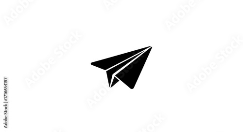 Send your message soaring with this sleek paper airplane design, perfect for startup pitches and innovative marketing materials that cut through the noise