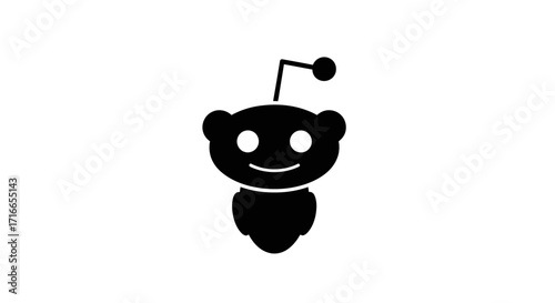 Engaging icon of a friendly social media mascot perfect for branding, marketing, and connecting with online communities for social media engagement