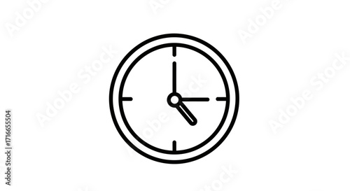 Manage your time effectively with a modern clock icon representing deadlines, productivity, and scheduling needs for your next project now