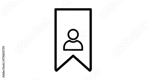 Save user profile to bookmarks for quick access and easy reference in modern app or website design, keeping important contacts organized