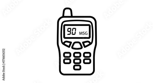Stay connected with this walkie talkie for clear communication during outdoor adventures or professional teamwork in a minimalist design