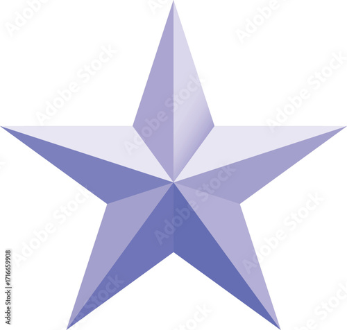 Blue star. Golden Christmas star isolated on white background. Nice illustration of a 3d look Blue star on white background. Star vector collection.