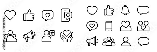 Symbols of connection and engagement in modern digital communication reflecting emotions
