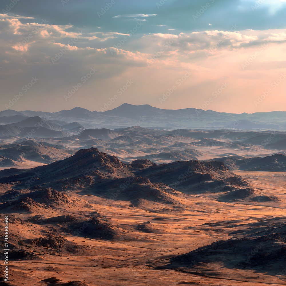Fototapeta premium desert landscape in the desert