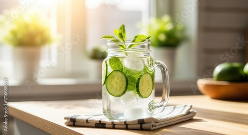 Refreshing Cucumber Mint Infused Water for Hydration