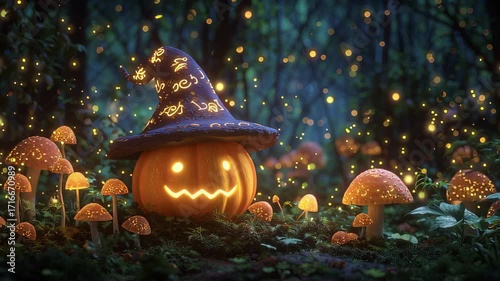 Spellbound jack-o-lantern portrait
