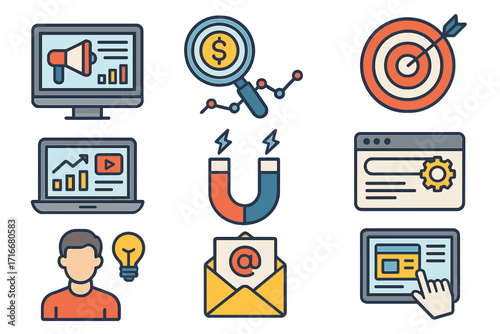 Plastic surgery icons set, vector cartoon illustration with transparent background, cosmetic surgery tools and concepts, medical beauty symbols, healthcare and aesthetics design elements