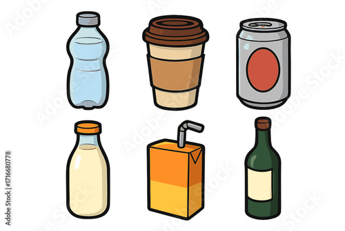 Set of blacksmithing icons with vector cartoon style, transparent background, detailed ordered tools and equipment illustration, metalwork symbols, craft and forging design