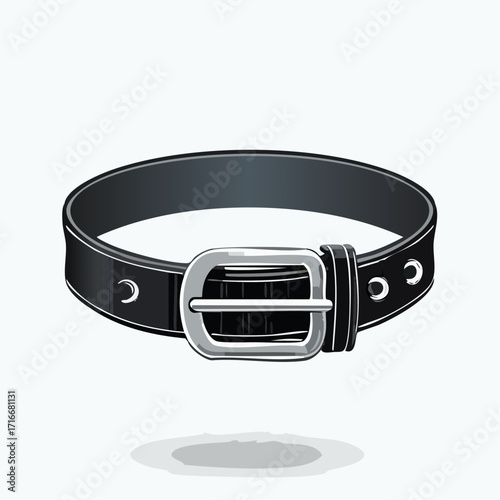 leather belt isolated on white