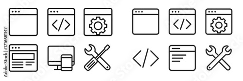 Designing user interfaces with coding tools and web development techniques