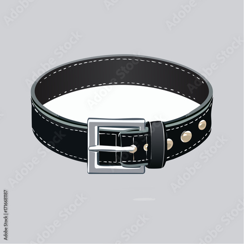 leather belt isolated on white