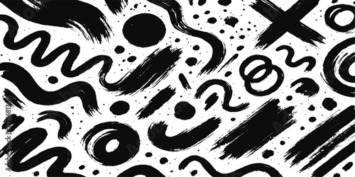 Seamless vector illustration of a vintage leopard skin pattern with pink fur texture and black spots