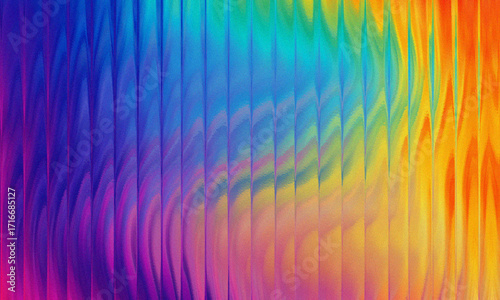 Abstract Vibrant Rainbow Gradient Texture Background: Digital Art