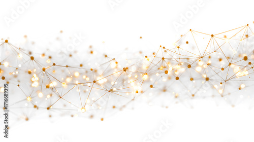 Cloud network connection isolated on white background
