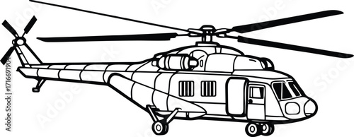 helicopter vector illustration