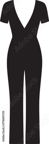 Pants dress icon in silhouette modern style by advance white background.