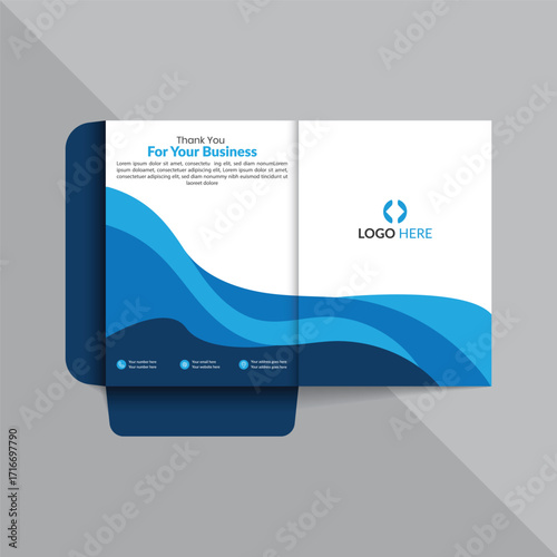 Creative File Folder Template | Office Document Holder Presentation