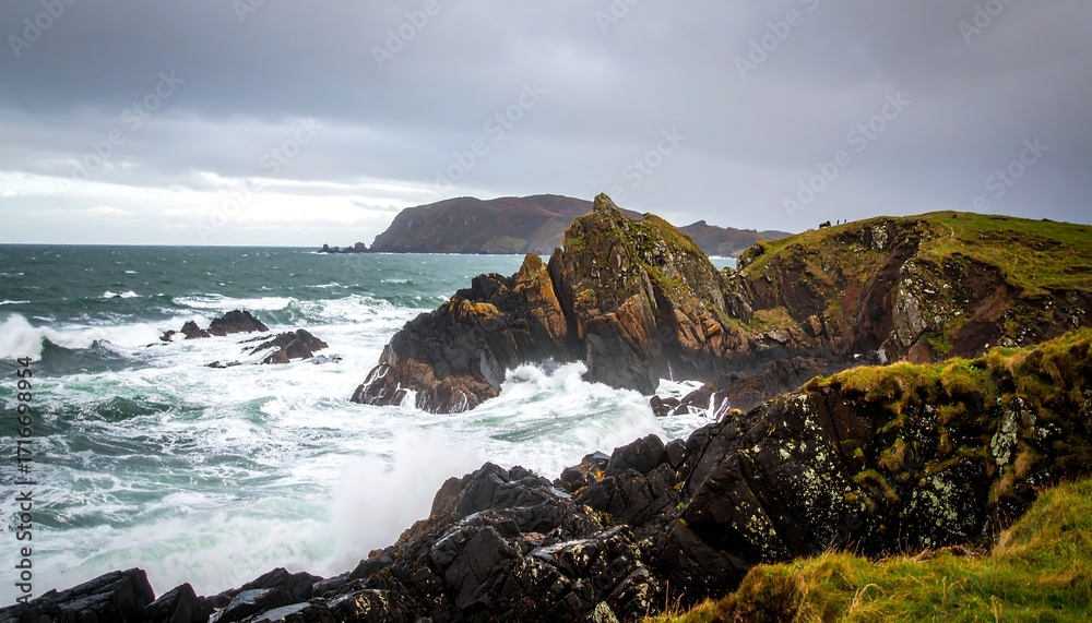 Obraz premium Dramatic coastal scene