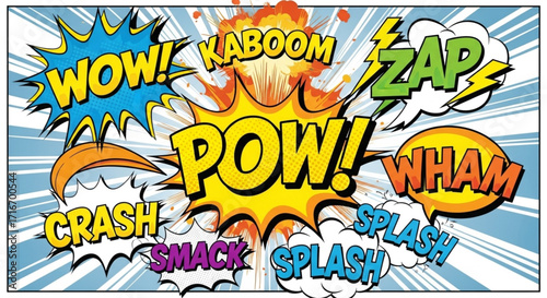 Comic and Onomatopoeia Effects Pack - Dynamic Sound Graphics Collection