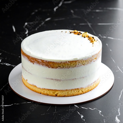 Wallpaper Mural Layered cake on white plate Torontodigital.ca