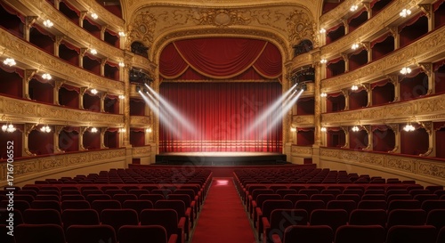 Grand Theater Auditorium and Stage Interior Lights
