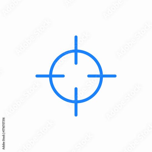 target aim icon sign vector