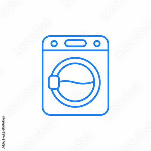 washing machine icon sign vector