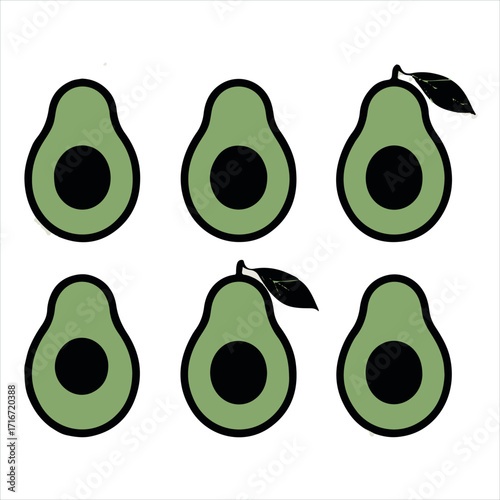 Fresh ripe green and yellow pears are isolated on a white background, symbolizing healthy, organic fruit