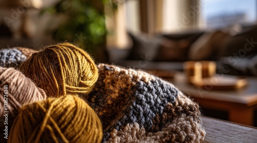 Wallpaper Mural Colorful Yarn Balls and Wool Knitting Threads
 Torontodigital.ca