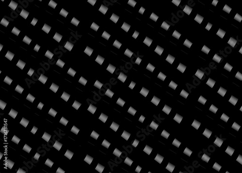 Many black and white rectangles on wall abstract background.