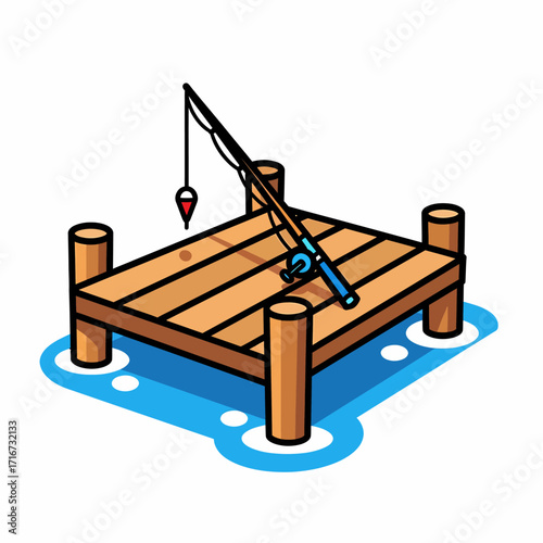 Serene Dockside Fishing A Tranquil Escape to Simpler Times