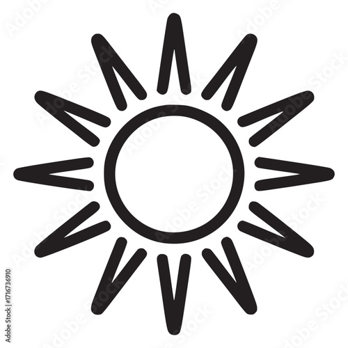 Illustration of a crescent moon the moon is depicted in a simple, minimalist style, with a clean black outline against a white backdrop, creating a serene and celestial design