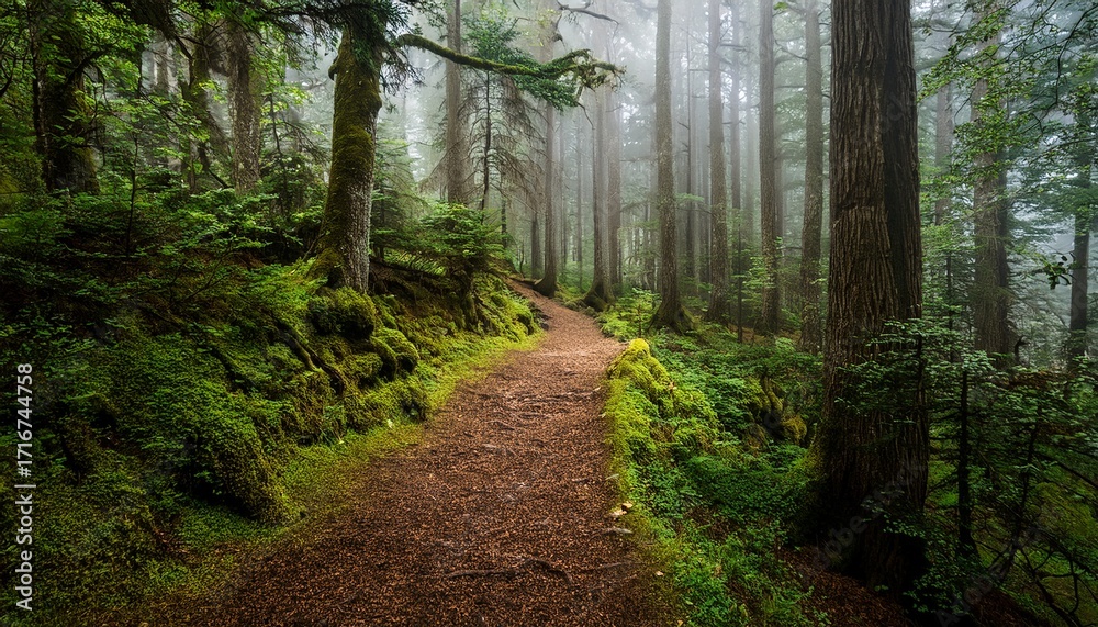 Obraz premium Mysty Forest Path