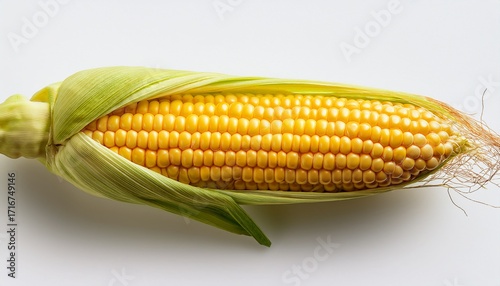 A Render Of Single Ear Of Corn Isolated On Transparent Background