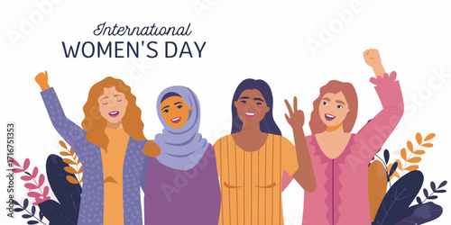 Diverse group of women celebrating international women s day with joy and empowerment