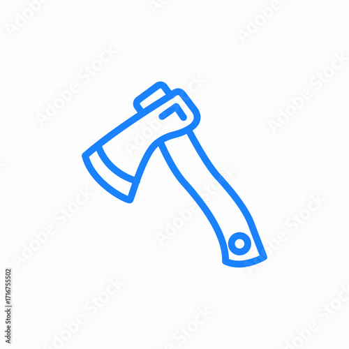 axe tool icon sign vector