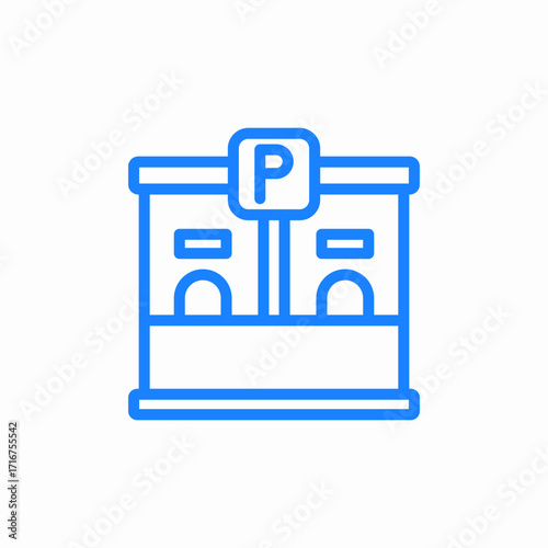 parking office icon sign vector