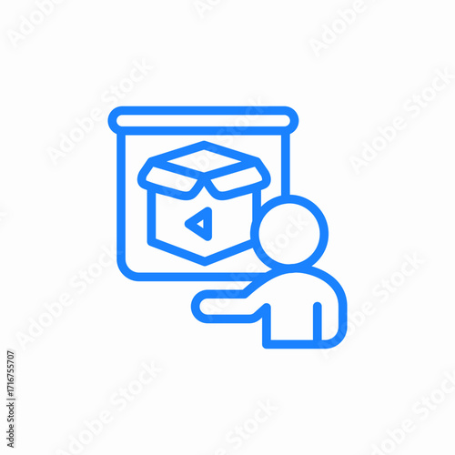 product presentation icon sign vector