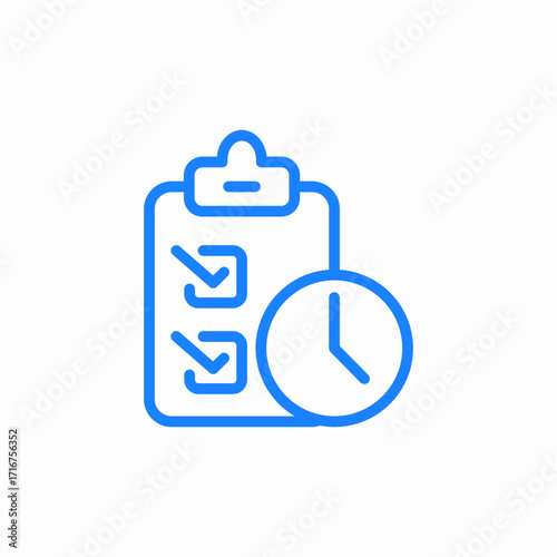 time management icon sign vector
