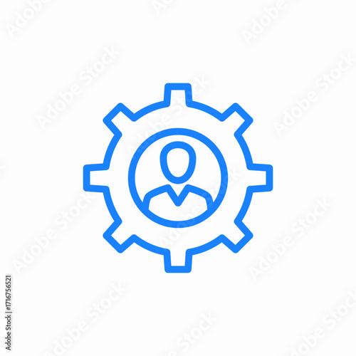 user setting icon sign vector