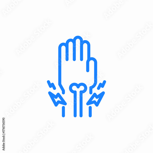 whrist injury icon sign vector