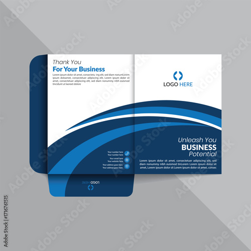 Creative File Folder Template | Office Document Holder Presentation