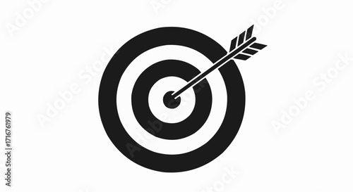 Target Acquisition Solid Icon stock illustration