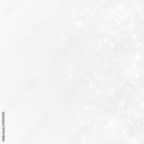 Falling snowflakes glisten with icy sparkle and soft winter light. Frosty overlays and shimmering particles fill the scene with festive energy.