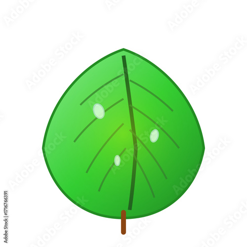 Green Eco Leaf Environmental Icon