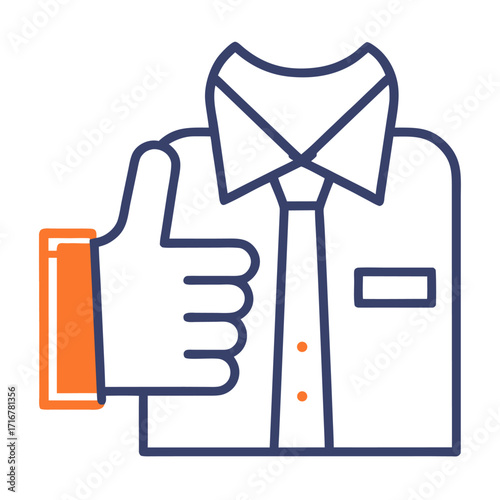 businessman giving likes 