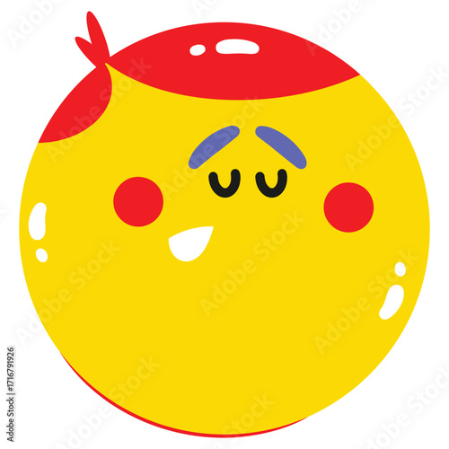 Yawn Vector Illustration. Flat Minimal Design. Editable Illustration for Web, Mobile, Print