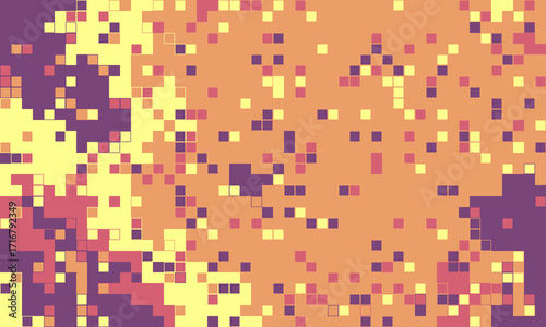 Abstract pixel art background. Warm, earthy tones create a dynamic, textured design. Perfect for website banners, social media, or presentations needing a modern, artistic touch.